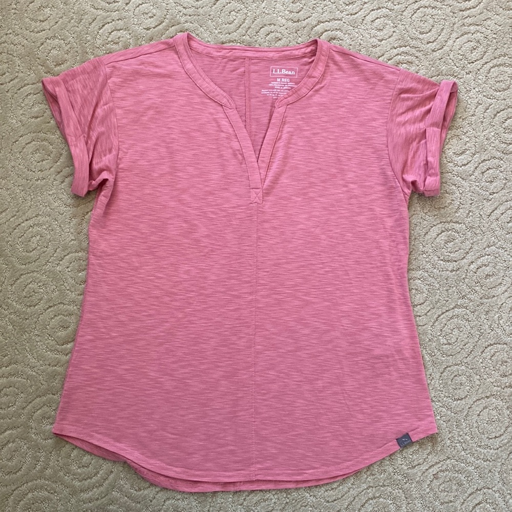 2/20 Pretty Pink L.L. Bean Top